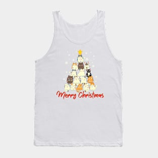 MERRY CHRISTMAS/ CUTE KITTENS CHRISTMAS TREE Tank Top